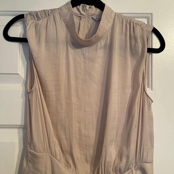 Naked Zebra MINDY MOCK NECK DRESS in Cream Color - Picture 5 of 6